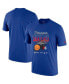 Фото #2 товара Men's Royal Philadelphia 76ers Courtside Splatter T-shirt