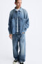 Фото #5 товара Джинсовая куртка рубашечного кроя с карманами ZARA