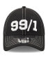 ფოტო #2 პროდუქტის Men's Black TRACKHOUSE RACING 99/1 9FORTY Snapback Adjustable Trucker Hat