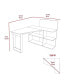 Фото #7 товара Fairfield 4-Shelf L-Shaped Computer Desk Wengue