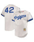Фото #4 товара Men's Jackie Robinson Gray Brooklyn Dodgers Cooperstown Collection Authentic Jersey