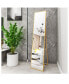Фото #5 товара Wall-Mounted Alloy Frame Full Length Mirror