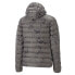 Puma Seasons Down Full Zip Jacket Mens Black Casual Athletic Outerwear 52257101