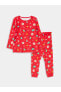 Beli Lastikli Erkek Bebek Pijama Takımı
