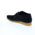 Clarks Weaver 26165081 Mens Black Suede Oxfords & Lace Ups Casual Shoes