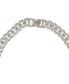 ADORNIA Silver-Tone Plated Crystal Thick Cuban Curb Chain Necklace