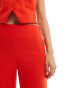 Фото #2 товара Mango straight leg co-ord trousers in red