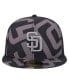 Фото #4 товара Men's Black San Diego Padres Logo Fracture 59FIFTY Fitted Hat