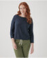 ფოტო #1 პროდუქტის Plus Size Cotton Classic Fine Knit Wide Neck Sweater