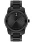 ფოტო #1 პროდუქტის Men's Swiss Bold Verso Black Ceramic Bracelet Watch 42mm