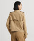 Фото #2 товара Women's Short Double-Breasted Trench Coat