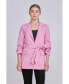 Фото #2 товара Women's Sleeve Cinched 3/4 Blazer