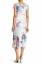 Фото #2 товара Komarov 153465 Women's Floral Printed Sheath Dress Multicolor Sz. Medium