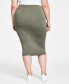 Фото #2 товара Trendy Plus Size Bodycon Jersey Midi Skirt, Created for Macy's