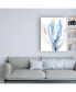 Jennifer Goldberger Azure Vortex II Canvas Art - 15.5" x 21"