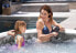 Фото #8 товара Intex Pool Intex PureSpa Greywood Deluxe Inflatable Hot Tub Set - 4 Person - 795 L - 4 person(s) - Round - Bubble/Jet massage - Grey - 40 °C