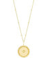 14K Gold Plated Alana Rope Medallion Necklace with Starburst Diamond