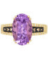 ფოტო #5 პროდუქტის Grape Amethyst (3-7/8 ct. t.w.) & Diamond (1/5 ct. t.w.) Statement Ring in 14k Gold