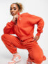 Фото #1 товара Nike mini swoosh quarter zip sweatshirt in mantra orange