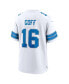 Men's Jared Goff White Detroit Lions Game Jersey