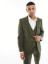 Фото #3 товара ASOS DESIGN super skinny suit jacket in khaki