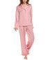 Фото #1 товара Rachel Parcell 2Pc Pajama Set Women's Pink Xs