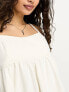 Фото #3 товара ASOS DESIGN Petite denim cami mini dress in white