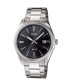 ფოტო #1 პროდუქტის Casio Men's Analog Silver-Tone Stainless Steel Watch, 38.5mm, MTP1302D-1A1VT