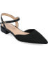 Women's Ansley Wide Width Mary Jane Pointed Toe Flats
