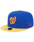 Фото #4 товара Men's Royal, Yellow Washington Nationals Empire 59FIFTY Fitted Hat