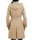 ფოტო #2 პროდუქტის Women's Double-Breasted Hooded Trench Coat, Created for Macy's