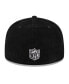 Фото #3 товара Men's Black Pittsburgh Steelers Throwback Cord 59FIFTY Fitted Hat