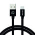 Swissten 71521201 - 1.2 m - USB A - USB C - 480 Mbit/s - Black