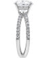 Фото #4 товара Certified Lab Grown Diamond Solitaire X Engagement Ring (3-3/8 ct. t.w.) in 14k White Gold