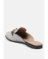 ფოტო #2 პროდუქტის Begonia Buckled Faux Leather Mules