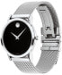 ფოტო #2 პროდუქტის Women's Museum Classic Swiss Quartz Silver-Tone Stainless Steel Bracelet Watch 33mm