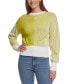 Фото #1 товара Women's Crewneck Transfer Ribbed Sweater