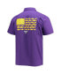 Men's PFG Purple LSU Tigers Slack Tide Camp Button-Up Shirt