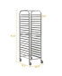 Фото #6 товара Sturdy 20-Tier Metal Pan Rack with 13 lbs Capacity for Kitchens and Bakeries