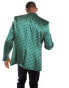 Фото #6 товара ASOS DESIGN skinny blazer in green geo print