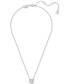 ფოტო #2 პროდუქტის Silver-Tone Constella Crystal Pendant Necklace, 14-7/8" + 3" extender
