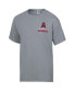 ფოტო #3 პროდუქტის Men's Comfort Wash Graphite Alabama Crimson Tide Vintage-like Logo T-Shirt