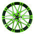 Фото #2 товара Колесный диск литой Oxigin 14 Oxrock neon green polish 10x22 ET45 - LK5/108 ML72.6