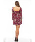 Фото #2 товара Women's Print Woven Dress