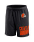 Фото #3 товара Men's Black Cleveland Browns Clincher Shorts