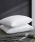 Фото #1 товара 2 Pack 100% Cotton Medium Soft Down and Feather Gusseted Bed Pillow Set, King