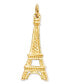ფოტო #1 პროდუქტის 14k Gold Charm, Solid Eiffel Tower Charm