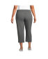 ფოტო #3 პროდუქტის Plus Size Starfish Mid Rise Pull On Crop Pants