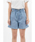 ფოტო #1 პროდუქტის Women's Montana - Denim Paperbag Shorts