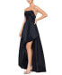 Juniors' Strapless High-Low Gown